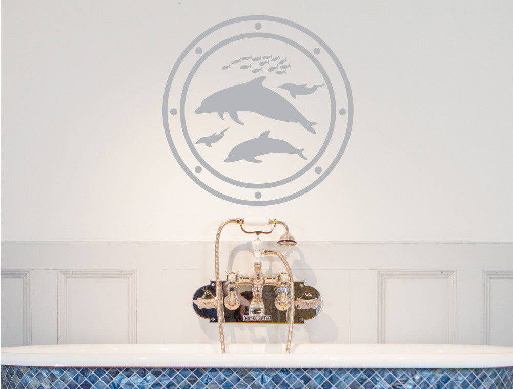 Porthole Wall Sticker | Bathroom Wall Art