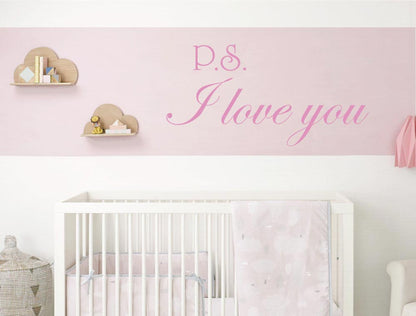 PS I Love You Quote Wall Sticker