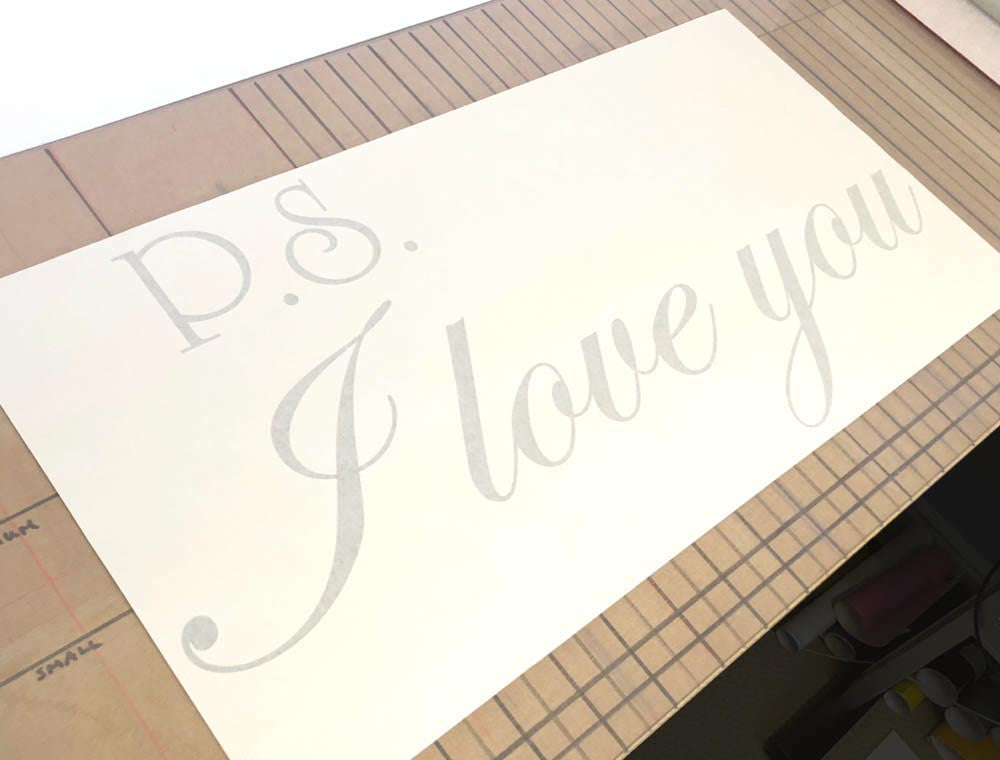 PS I Love You Quote Wall Sticker