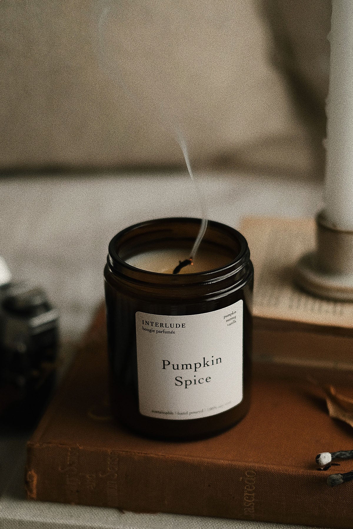 Pumpkin Spice Scented Candle With Lid