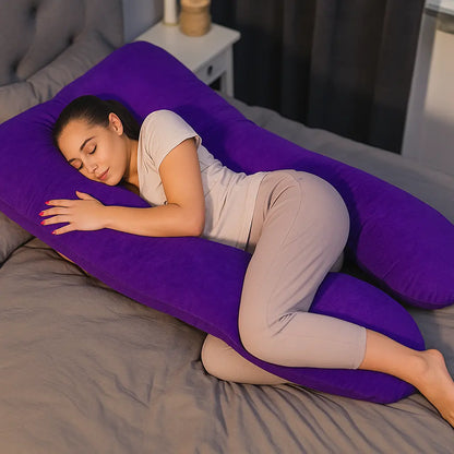 U-Shaped Pregnancy Pillow – Full Body Support Pillow for Side Sleepers