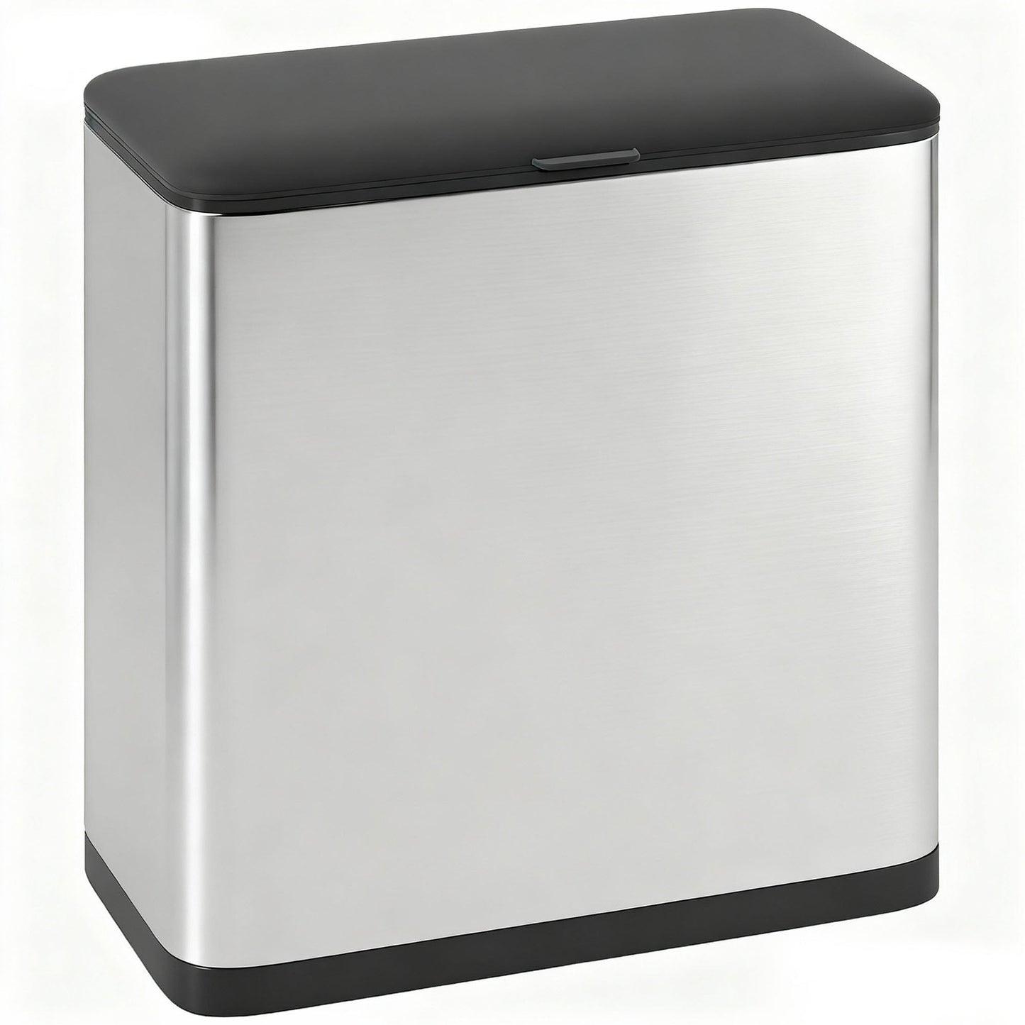 HOMCOM 8L Hanging Kitchen Bin, Rubbish bin with Lid and Removable Inner Bucket for Under Cabinet Door, Under Sink, Office