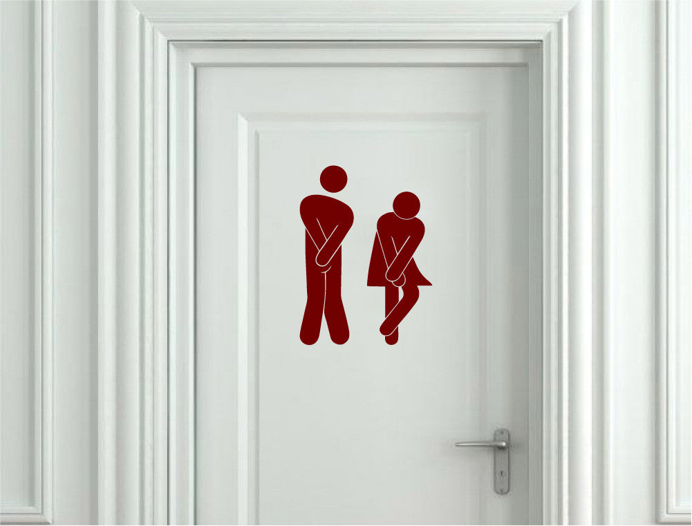 Toilet Sticker | Funny Bathroom Sign
