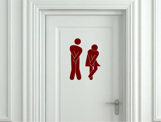 Toilet Sticker | Funny Bathroom Sign