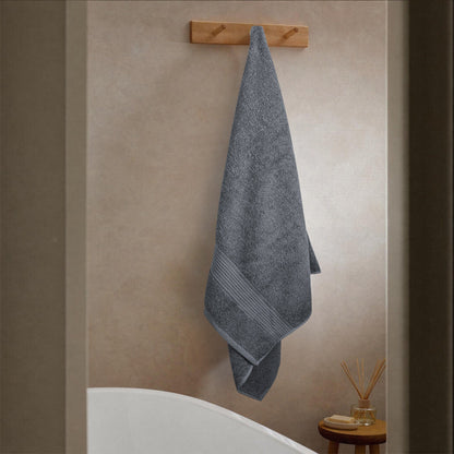 Rhodes Towel Grey 100% Cotton Hotel Quality Soft Super Absorbent Hand Bath Towels, Sheets & Face Cloths by OLIVIA ROCCO