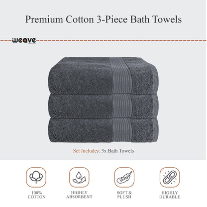 Rhodes Towel Grey 100% Cotton Hotel Quality Soft Super Absorbent Hand Bath Towels, Sheets & Face Cloths by OLIVIA ROCCO