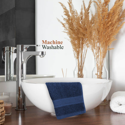 Rhodes Towel Royal Blue 100% Cotton Hotel Quality Soft Super Absorbent Hand Bath Towels, Sheets & Face Cloths by OLIVIA ROCCO