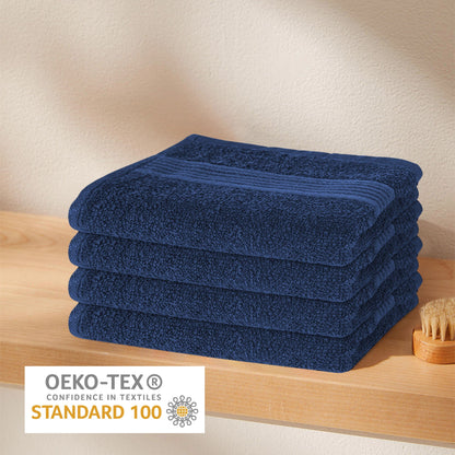 Rhodes Towel Royal Blue 100% Cotton Hotel Quality Soft Super Absorbent Hand Bath Towels, Sheets & Face Cloths by OLIVIA ROCCO
