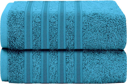 Ritz Viscose Stripe Super Soft Cotton Luxury Absorbent Towels, Jumbo Bath Sheet Packs & Towel Bale Sets Available by OLIVIA ROCCO