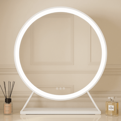 Marilyn Round Hollywood Mirror White 60x67cm