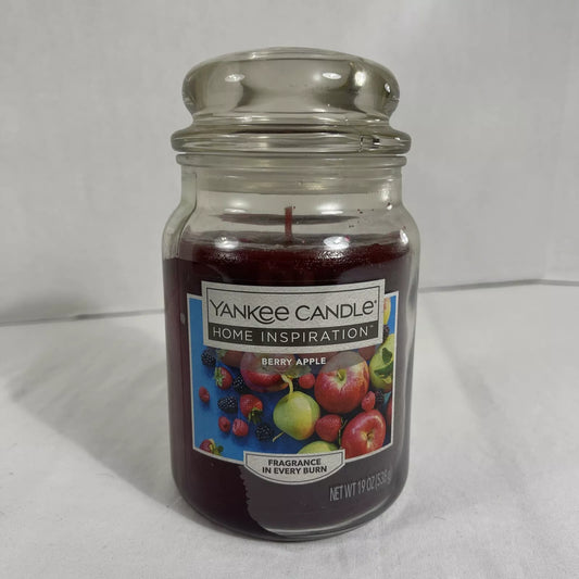 American Home by Yankee Candle SPICED APPLE BERRIES Large Jar 19 Oz Fall Autumn