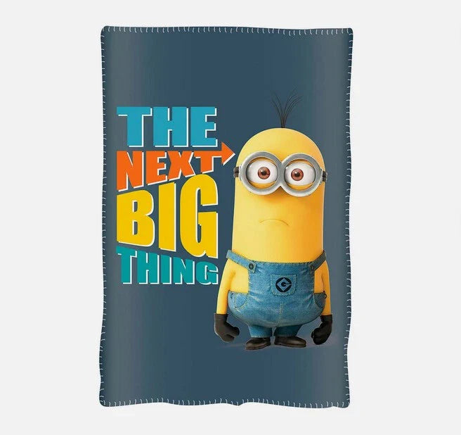 Minions Fleece Blanket 100 x 150cm Despicable Me Design Warm Throw Childrens Bed