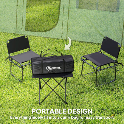 Outsunny 3-4 Man Tunnel Tent, Family Camping Tent with Porch, Bedroom and Living Area, Sewn in Groundsheet, 3000mm Waterproof, Portable with Bag for Hiking, Festival, Backpacking, Green