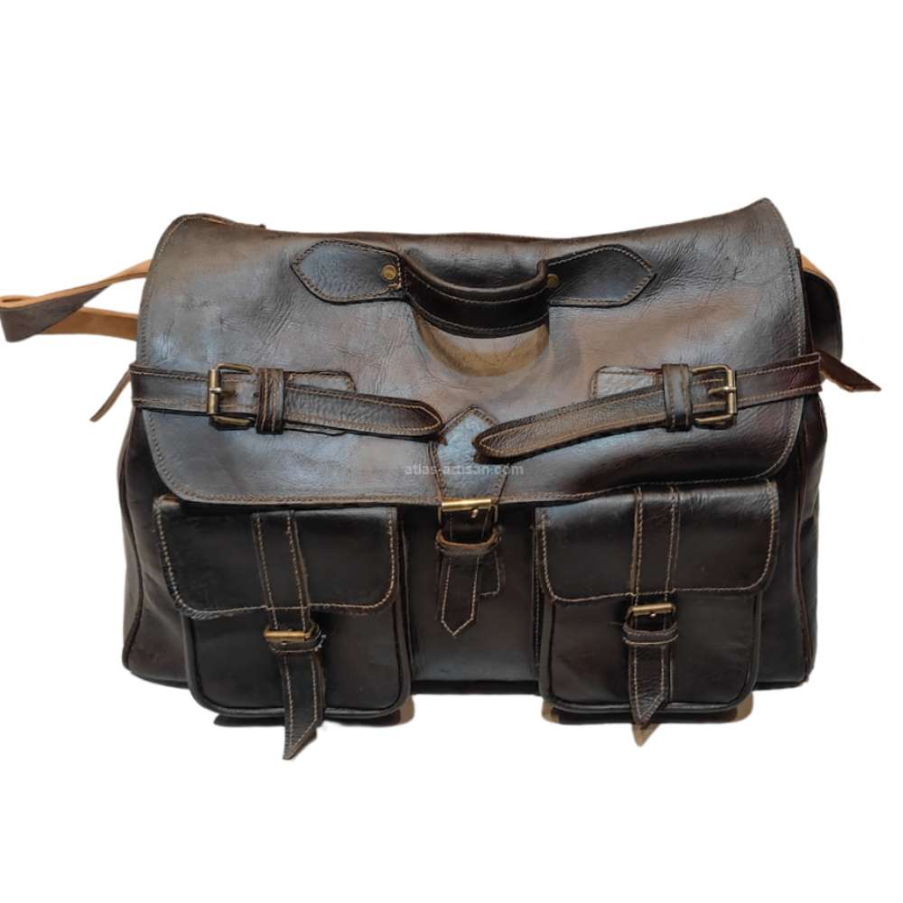 Sac Cartable en Cuir Hermoso