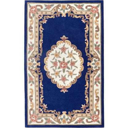 Shensi Navy Medallion Rug