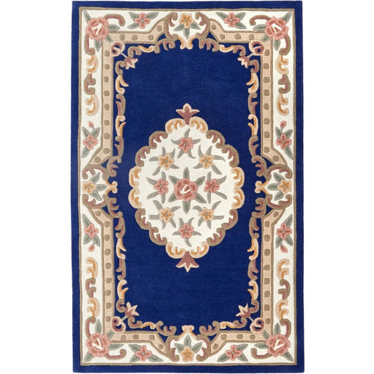 Shensi Navy Medallion Rug