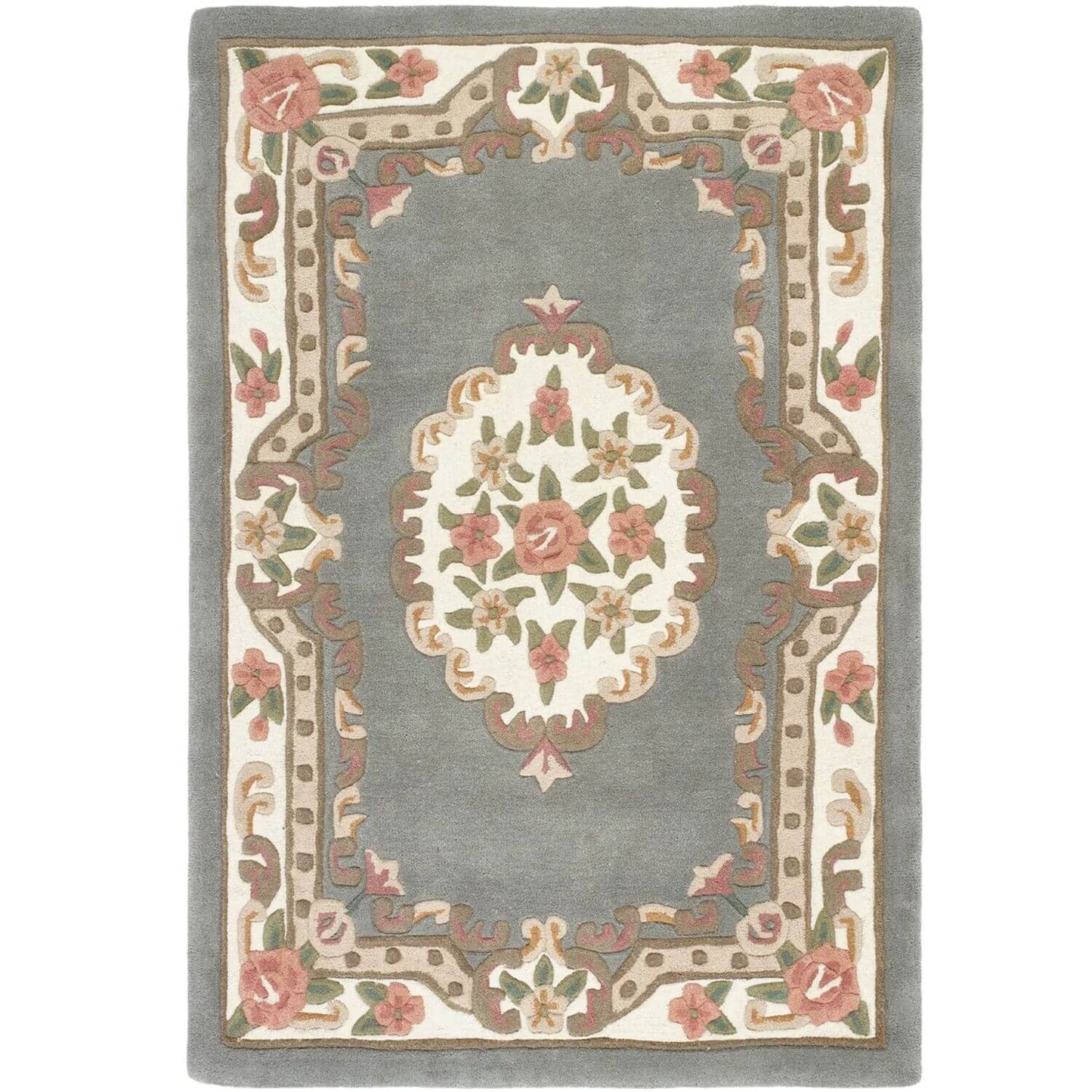 Shensi Grey Medallion Rug
