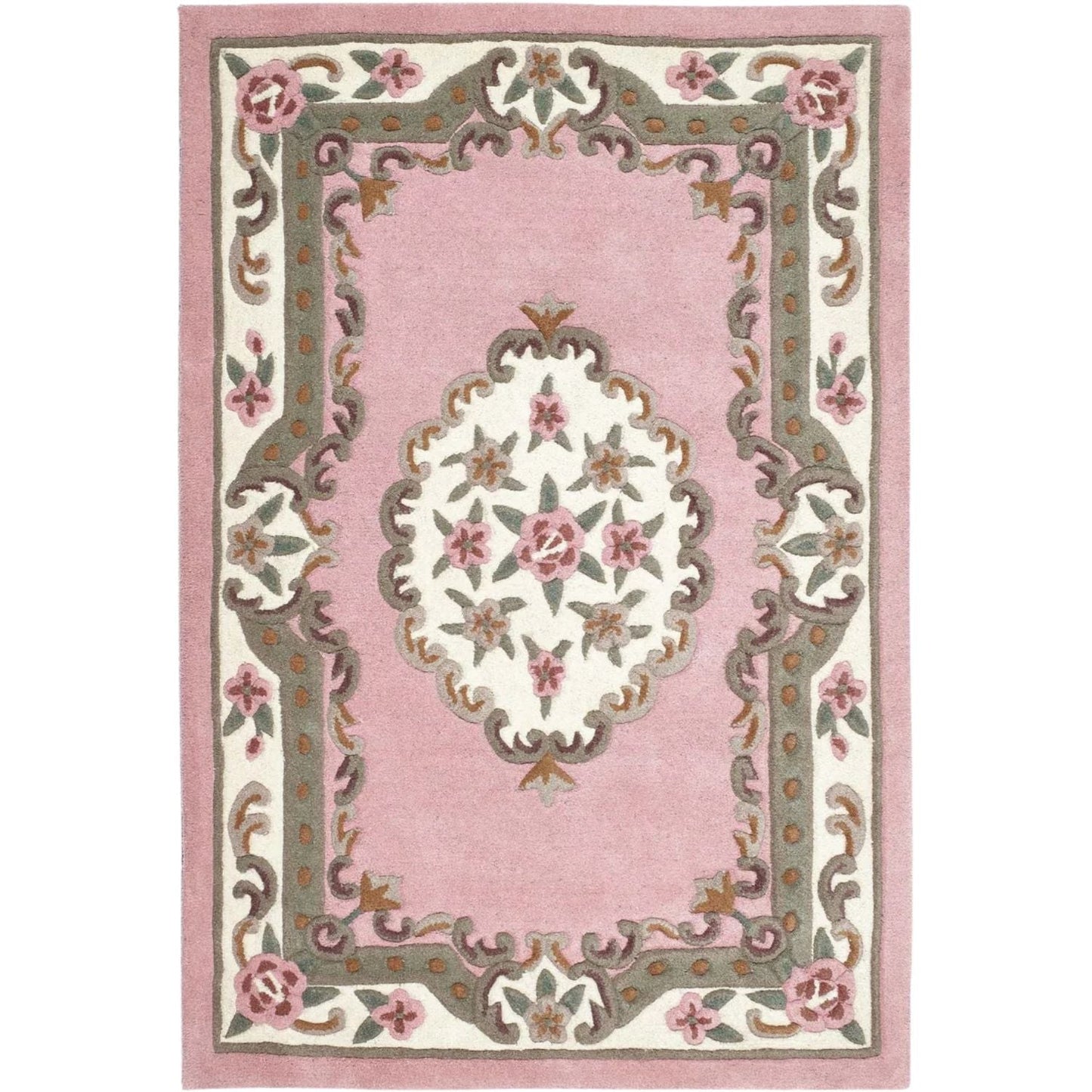 Shensi Pink Medallion Rug