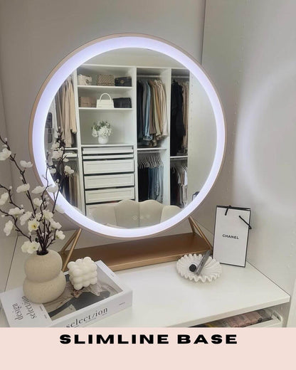 Anne Round Hollywood Mirror Gold 60x67CM