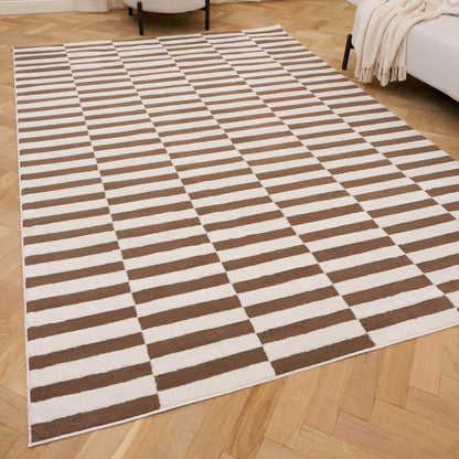 Loft Striped Brown Rug