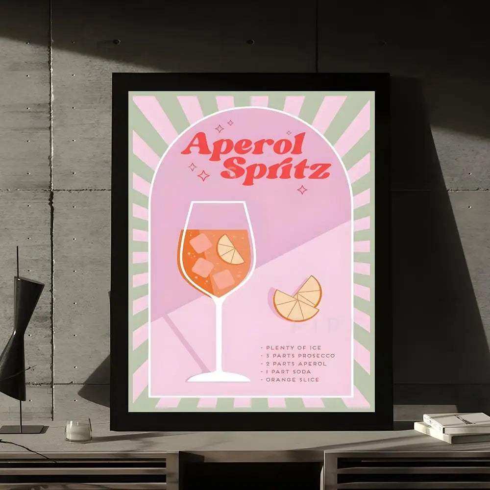 Sunset Aperol Spritz Print