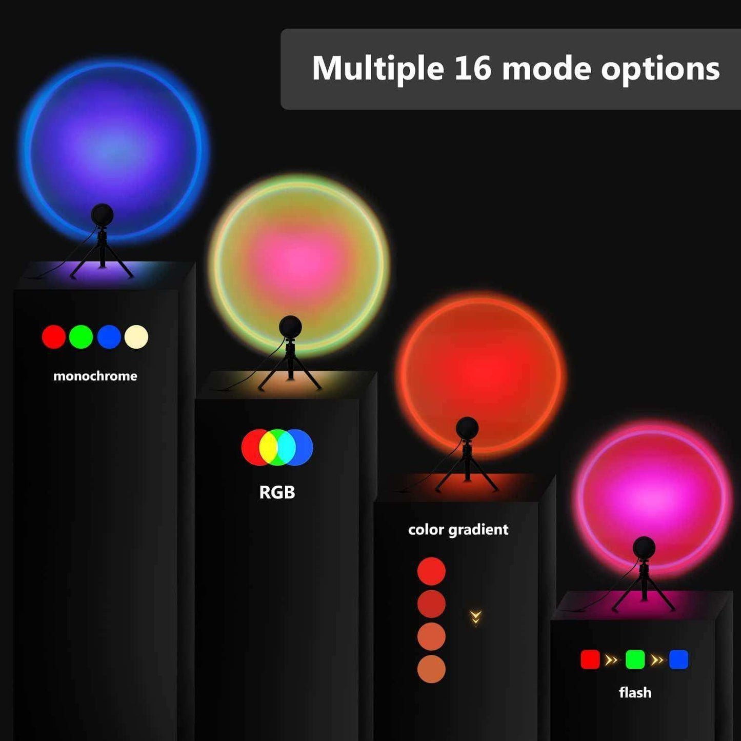 Sunset Glow Projection Lamp