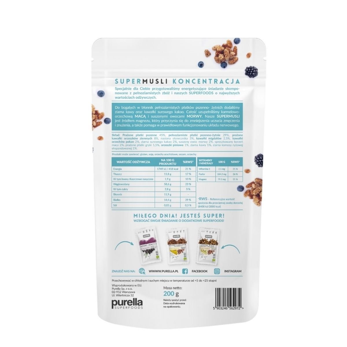 BB 30/09/2026 Super Muesli Focus 200g