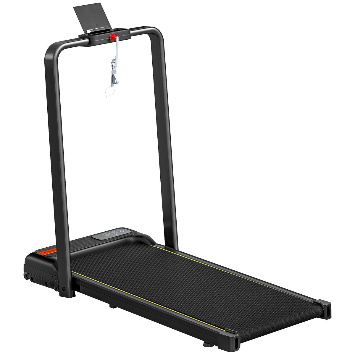 SPORTNOW Folding Treadmill Walking Pad, 2HP Portable Under Desk Treadmill with Handle, Running Jogging Walking Machine