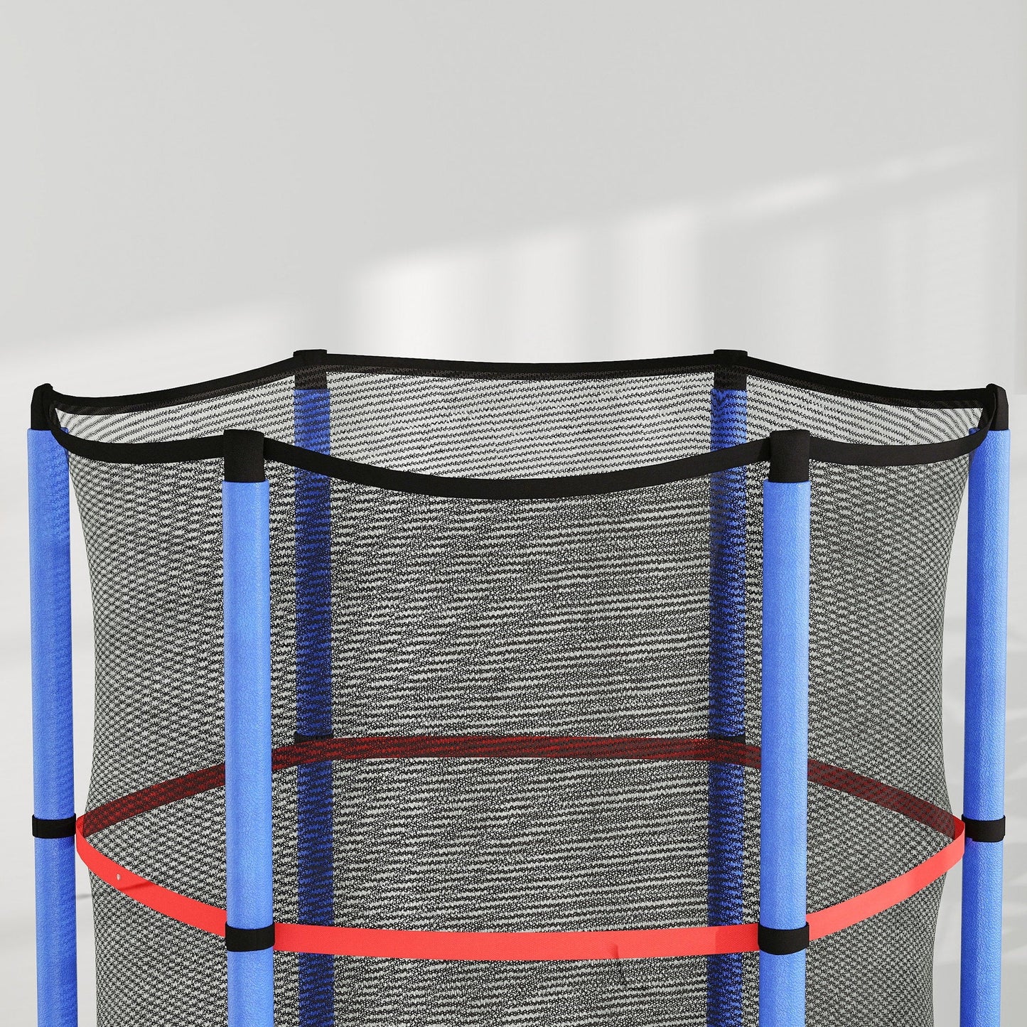 HOMCOM Kids Trampoline, with Enclosure Net, Steel Frame, for Ages 3-6 Years - MultiColoured
