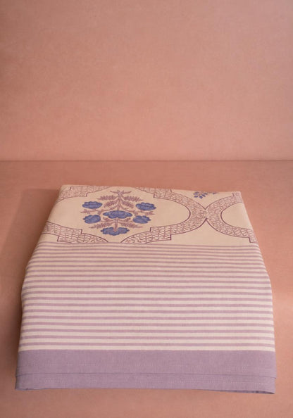 Flora Blue Tablecloth