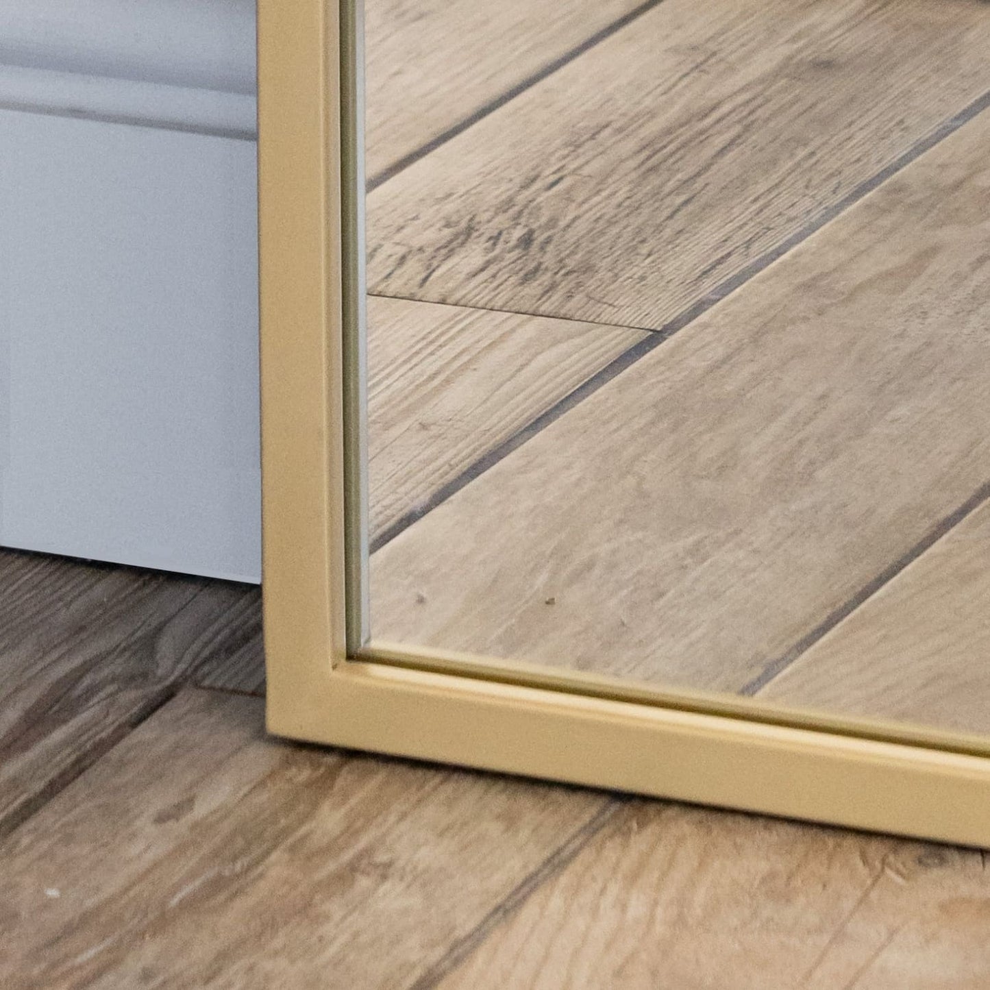 Takara - Full Length Gold Metal Rectangle Mirror - 180cm x 90cm