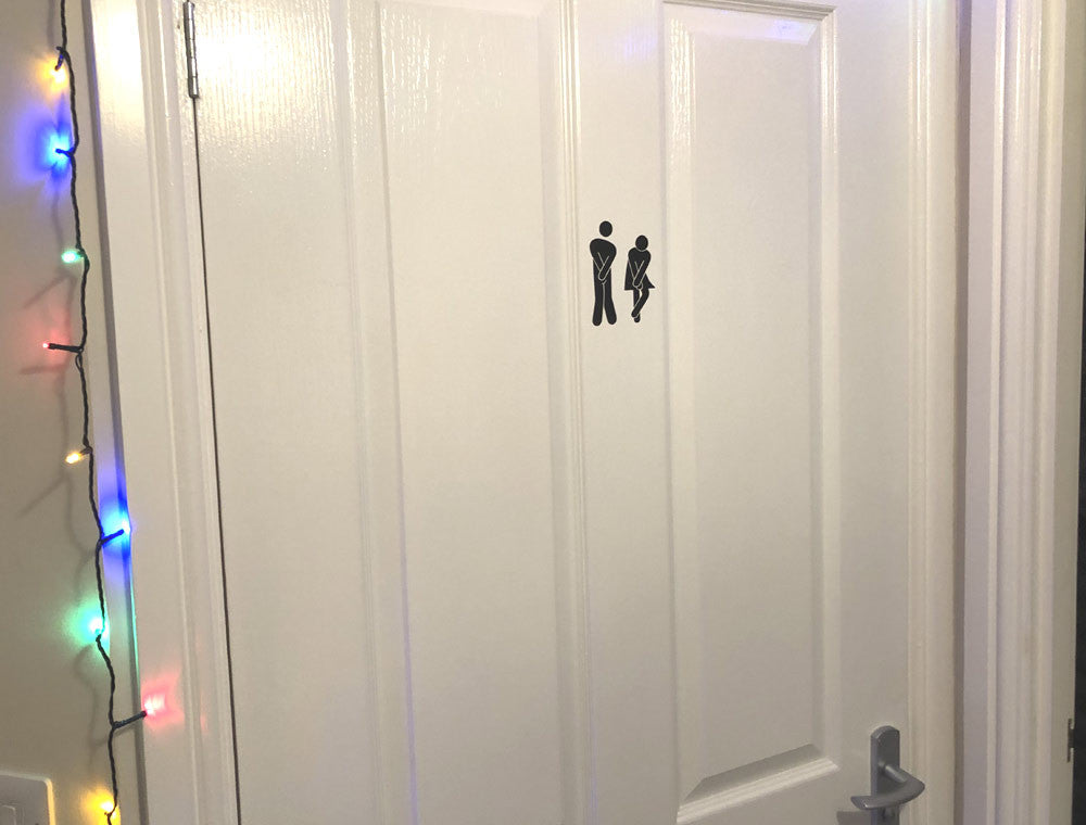 Toilet Sticker | Funny Bathroom Sign