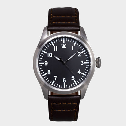 'Turbulence' Cat.1 Aviator's Watch (46mm) | Rook Black