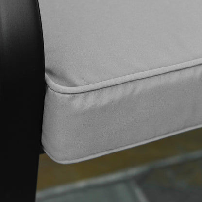 Outsunny 2 Seater Garden Bench Cushion -Light Grey
