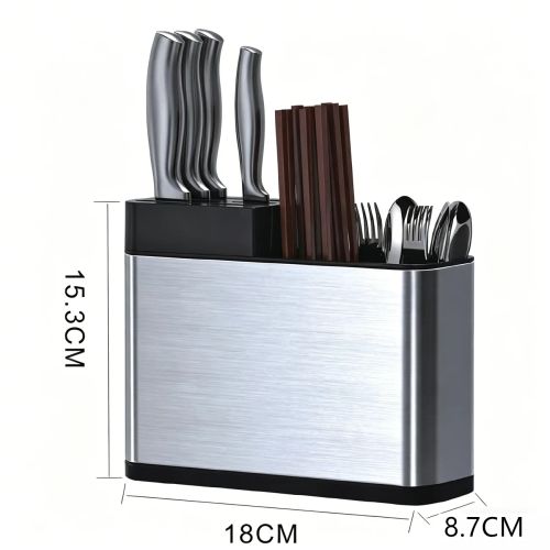 Kitchen Cutlery Holder Knife Block Storage Rack Organizer Utensils Chopstick Box(US Logistics only For USPS.TK/TMEU only For self-pickup)