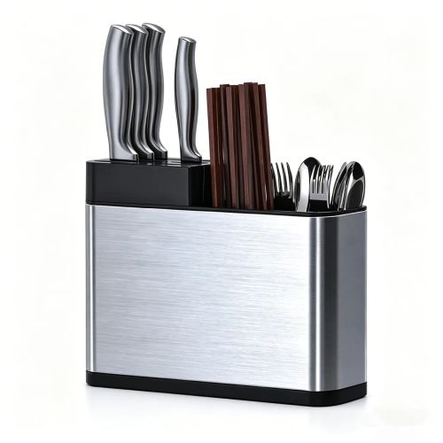 Kitchen Cutlery Holder Knife Block Storage Rack Organizer Utensils Chopstick Box(US Logistics only For USPS.TK/TMEU only For self-pickup)