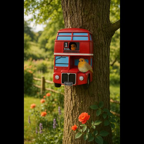 London Bus Design Bird House