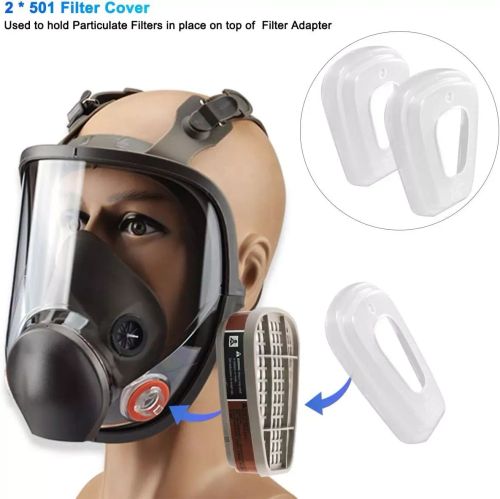 Reusable Full Face  Mask  Respirator for Woodworking Painting Welding Mask (US Logistics only For USPS.TK/TMEU only For self-pickup)