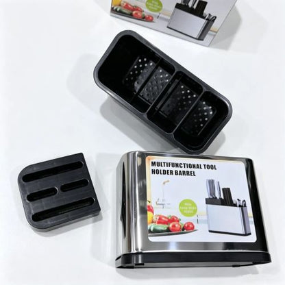 Kitchen Cutlery Holder Knife Block Storage Rack Organizer Utensils Chopstick Box(US Logistics only For USPS.TK/TMEU only For self-pickup)