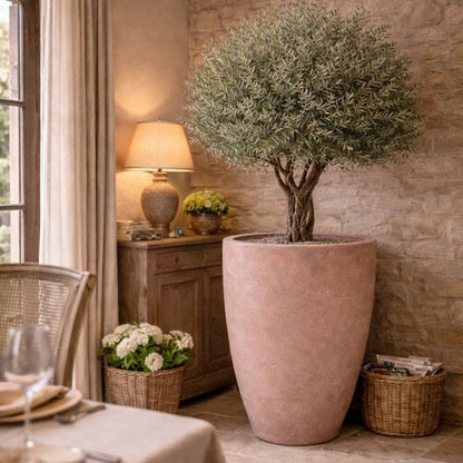 Vessara | Blushstone – 100cm XXL Concrete Vase Planter – 172L Tall Plant Pot