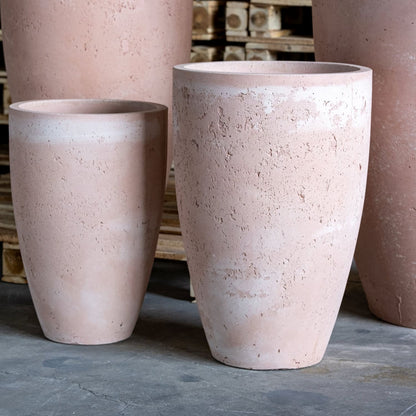 Vessara | Blushstone – 75cm Extra Large Concrete Vase Planter – 61L Tall Plant Pot