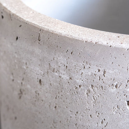Vessara | Truffle – 62cm Tall Concrete Planter – 32L Vase-Style Plant Pot