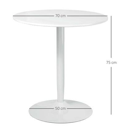 HOMCOM 75H x \'ce\'a670cm Two-Person Minimalistic Dining Table - White