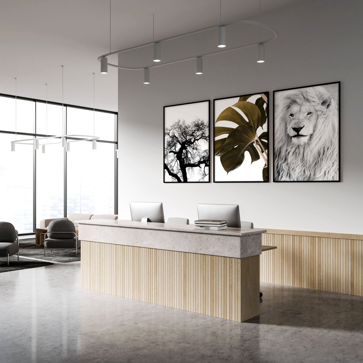 Wall Hanging Art | Set of 3 African Wildlife Wall art Prints