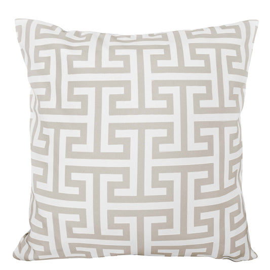 OLIVIA ROCCO Cushion Covers 43x43 cm Waterproof Breathable Outdoor Indoor Use Milano Natural Sun Resistant Protective For Garden Benches Sofas Beds