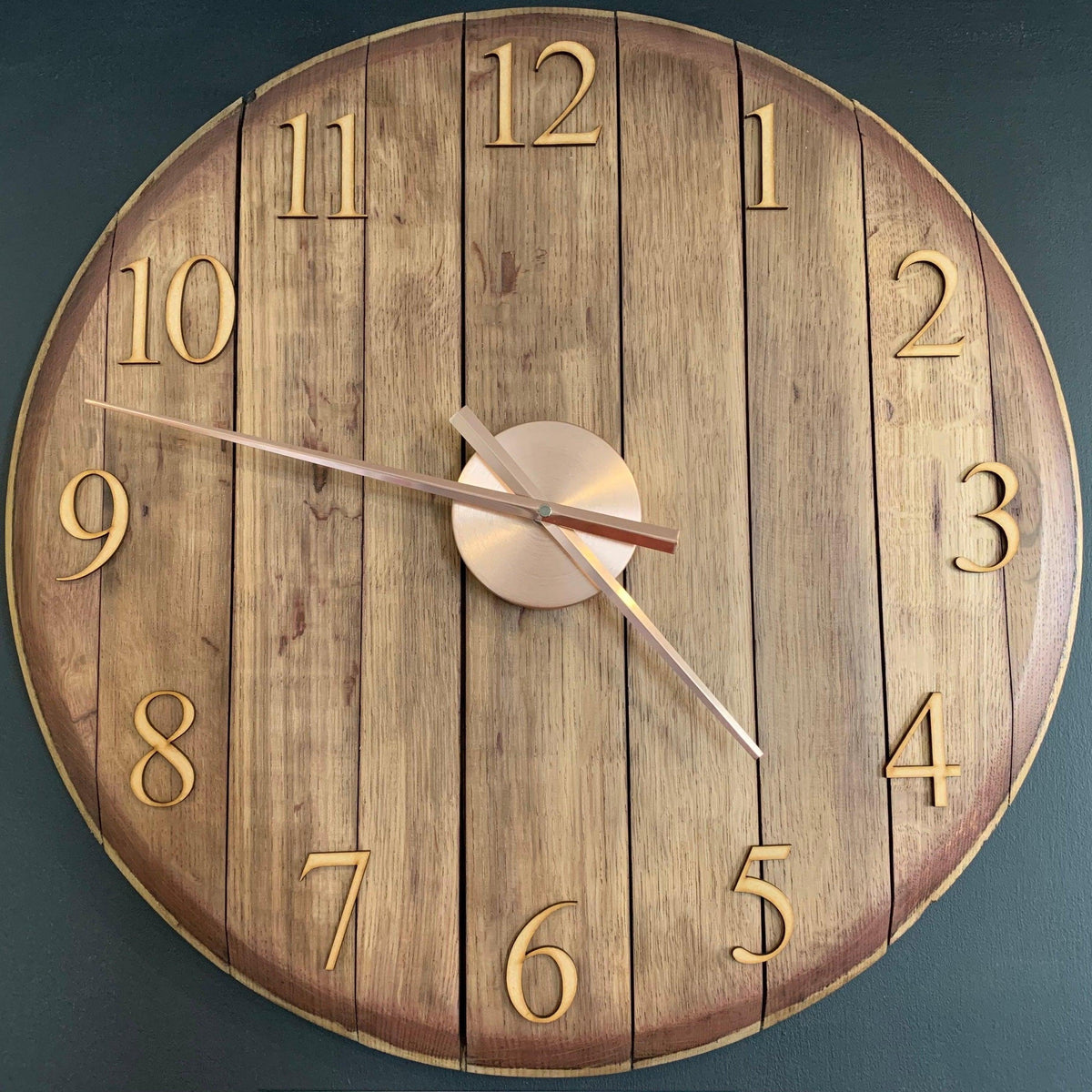 Reclaimed Whisky Barrel Clock | Handmade Oak Wall Clock