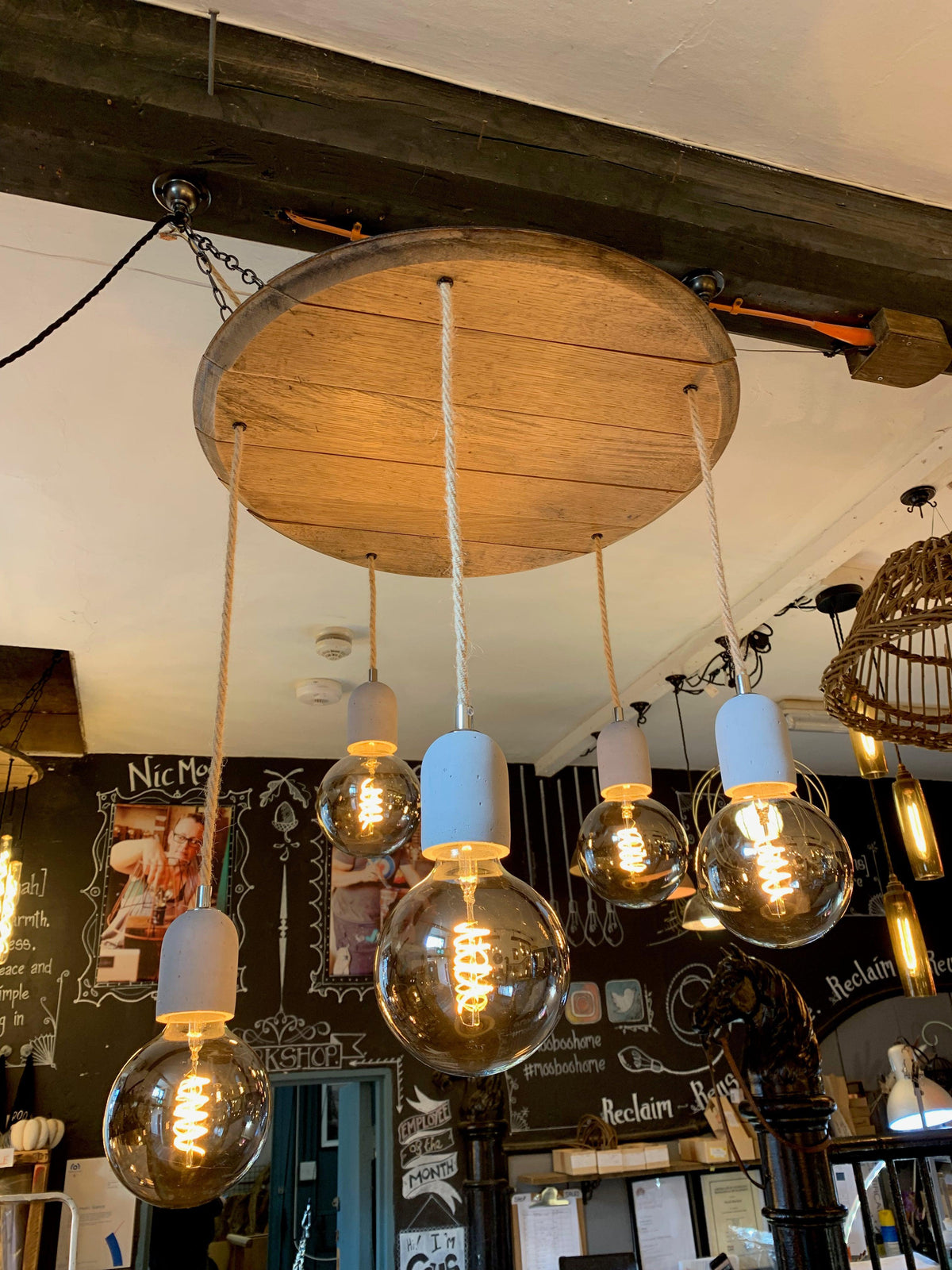 Whiskey Barrel Pendant Light | Round Oak Conservatory, Kitchen & Dining Lighting