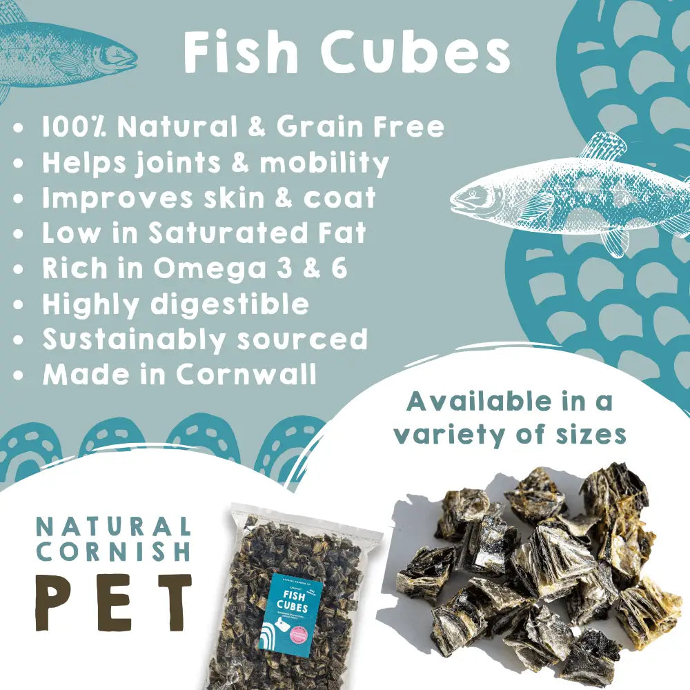 White Fish Cubes For Dogs