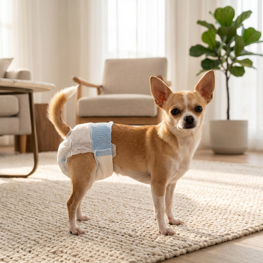 PawHut Disposable Dog Diapers Female Incontinence or Excitable Urination and Training 48 Count, XS, 15-33 cm