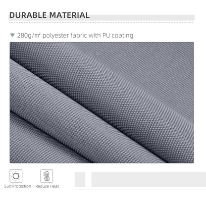Outsunny Manual Retractable Awning, size (4m x3m)-Grey